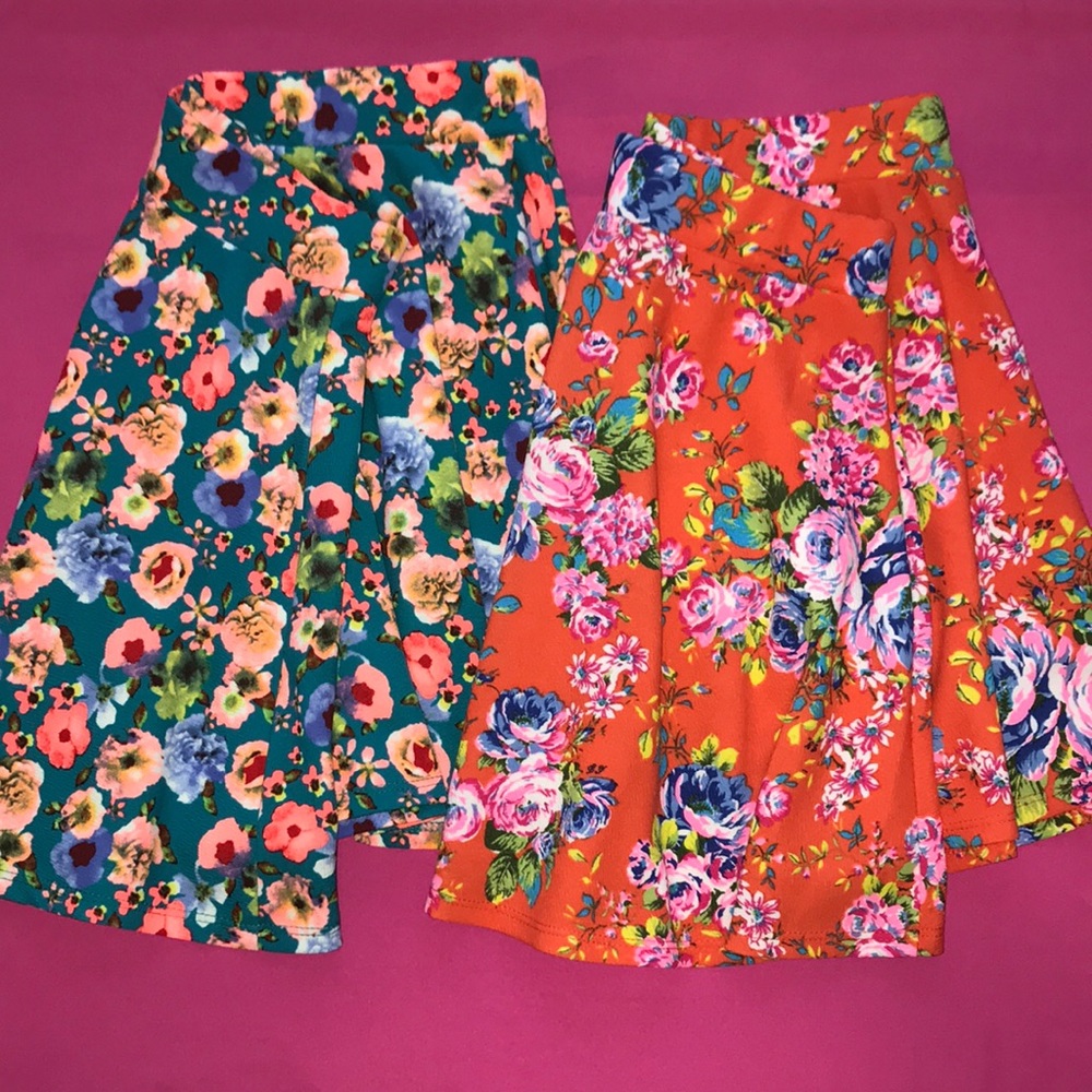 Seduction floral skater skirt - small to medium.